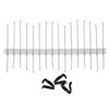 BUDDYFLOW KIT 26 METRI DI BARRIERA BREVETTATA ANTI PICCIONI PER PANNELLI FOTOVOLTAICI + CLIPS BUDDYCLAK
